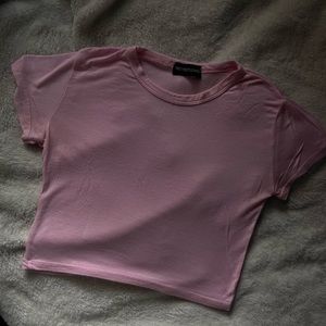 Pink crop top